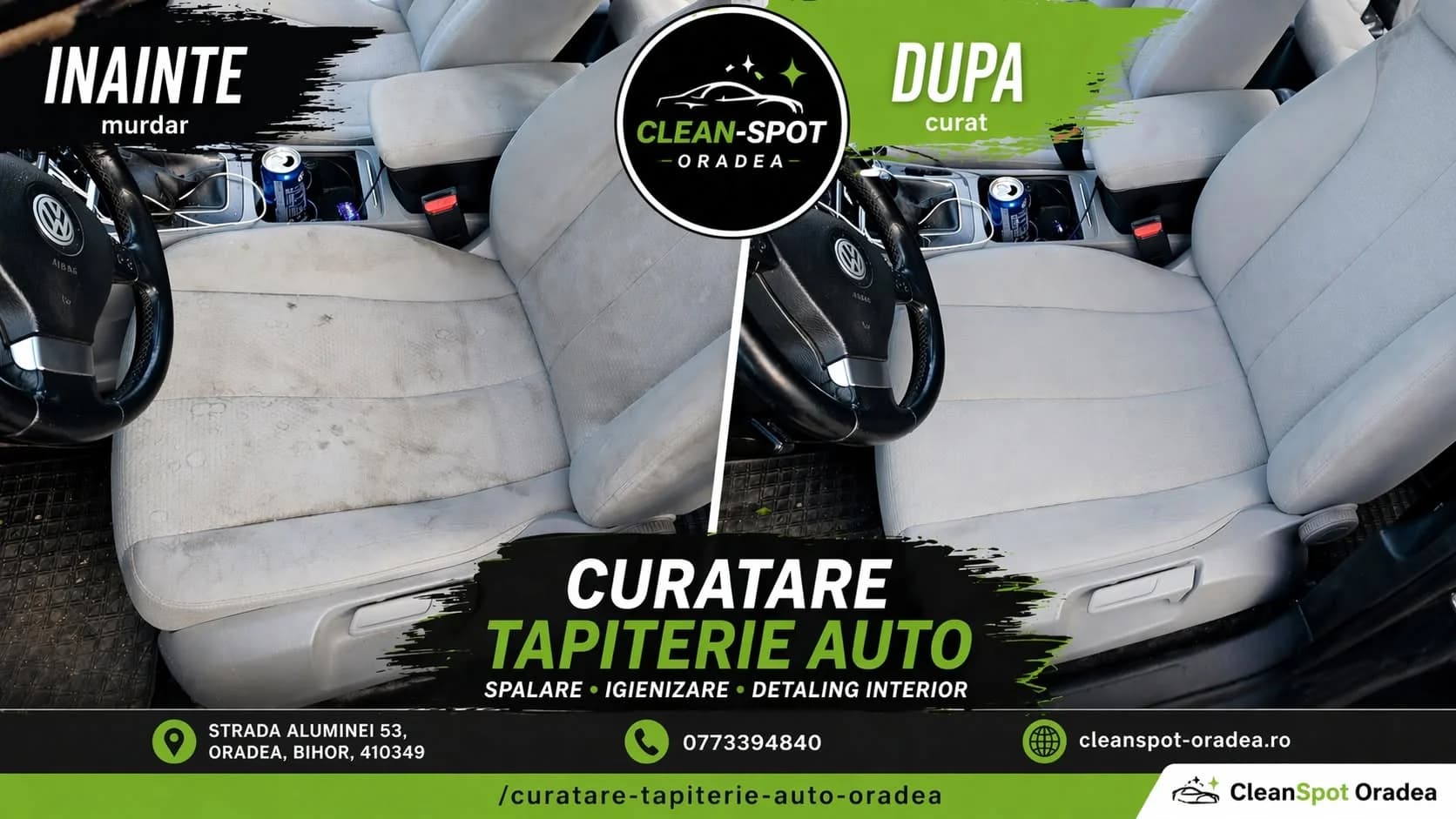 Curățare tapițerie în Oradea: soluții profesionale pentru canapele, saltele și interior auto